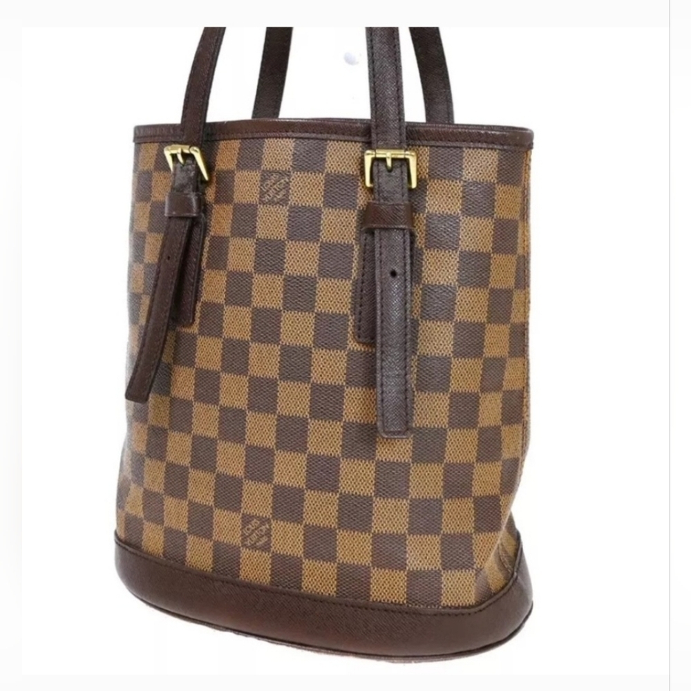 Louis Vuitton Brown Damier Ebene Marais Bucket Shoulder Bag - Picture 3 of 16